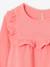Blouse fille à volant en gaze de coton corail+écru 3 - vertbaudet enfant 