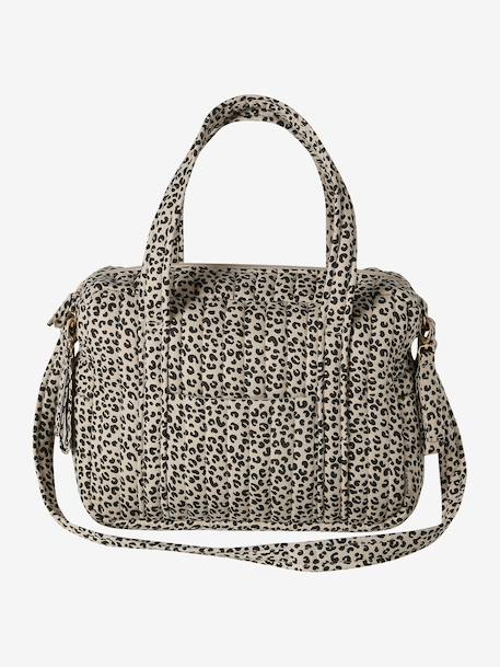 Sac à langer en gaze de coton JOIOSA beige imprimé+bleu nuit+bronze+écru 1 - vertbaudet enfant 