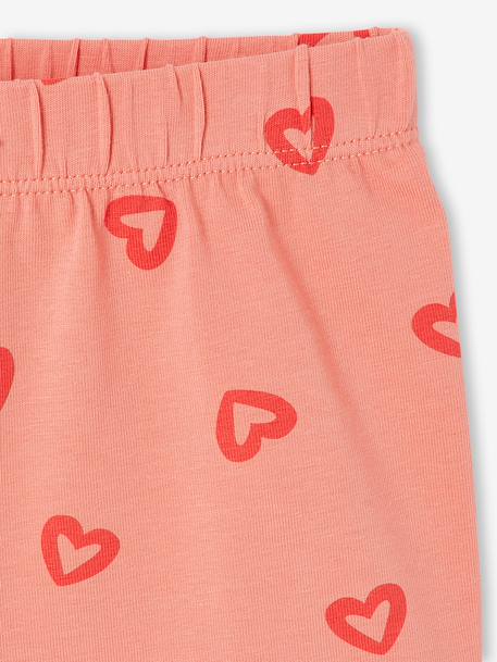 Lot 2 cyclistes fille beige+corail 11 - vertbaudet enfant 