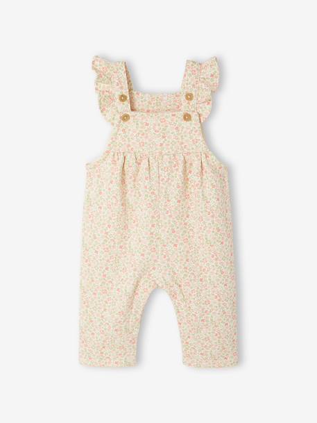Salopette bébé fille molleton + bandeau écru+vanille 2 - vertbaudet enfant 