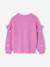 Pull fille brodé manches volantées écru+mauve+rayé marine+rouge 7 - vertbaudet enfant 