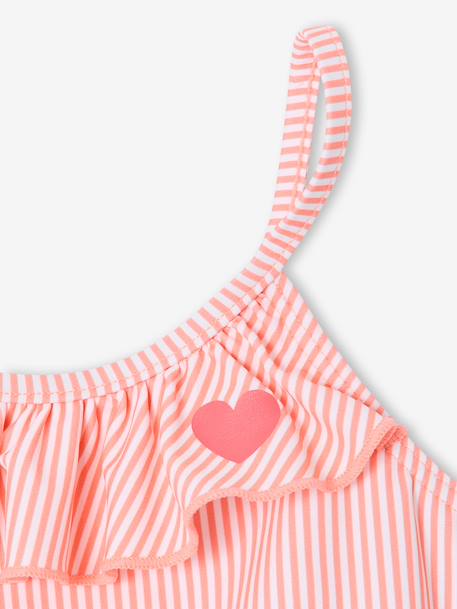 Maillot de bain fille 2 pièces rayé corail 3 - vertbaudet enfant 