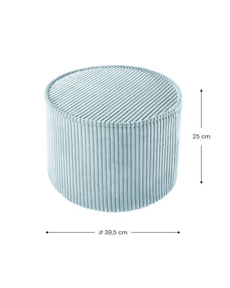 Pouf enfant en velours côtelé Blueberry blue+Brown sugar+Marshmallow+Peppermint green+Pink mousse+Toffee 21 - vertbaudet enfant 