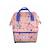 Sac à dos futé fille POL FOX Dream avec 1 grand compartiment –  CM1/CM2/collège – Rose à motifs colorés Multicolore 1 - vertbaudet enfant 