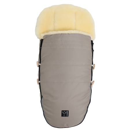 Chancelière pour poussette en peau d'agneau Love the Nature angora+Brown melange+massepain 2 - vertbaudet enfant 