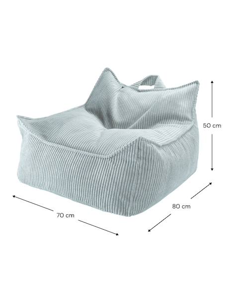 Pouf poire chambre enfant - fauteuil comfortable en velours côtelé Bluberry blue+Brown sugar+Marshmallow+Peppermint green+Pink mousse+Toffee 22 - vertbaudet enfant 