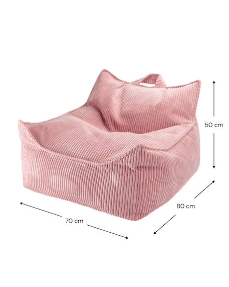 Pouf poire chambre enfant - fauteuil comfortable en velours côtelé Bluberry blue+Brown sugar+Marshmallow+Peppermint green+Pink mousse+Toffee 28 - vertbaudet enfant 