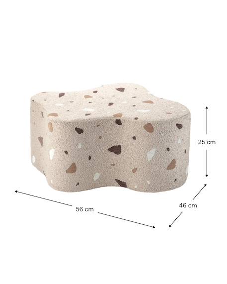 Pouf enfant nuage design terrazzo Terrazzo marble+Terrazzo moss+Terrazzo sand 15 - vertbaudet enfant 