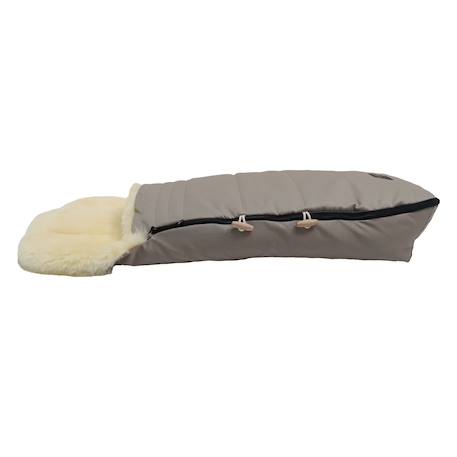 Chancelière pour poussette en peau d'agneau Love the Nature angora+Brown melange+massepain 5 - vertbaudet enfant 