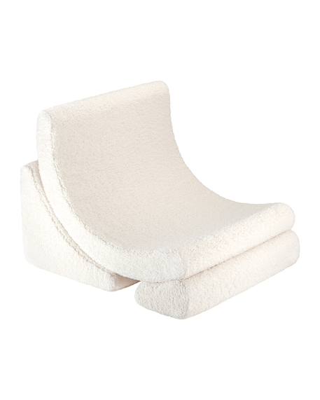 Fauteuil de jeu enfant - pouf design lune en teddy Biscuit+Cream white+Guava+Matcha 7 - vertbaudet enfant 