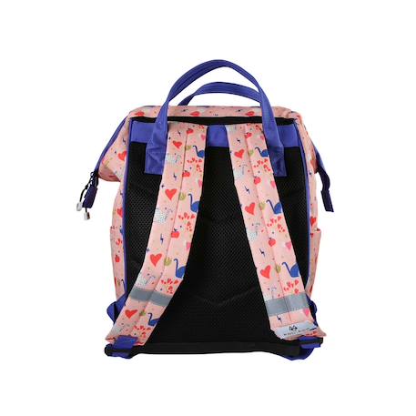Sac à dos futé fille POL FOX Dream avec 1 grand compartiment –  CM1/CM2/collège – Rose à motifs colorés Multicolore 4 - vertbaudet enfant 