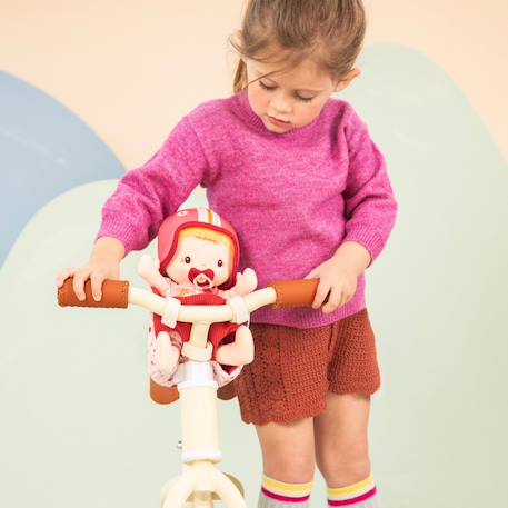 Poupée lena et son siège vélo Rouge, rose, jaune 6 - vertbaudet enfant 