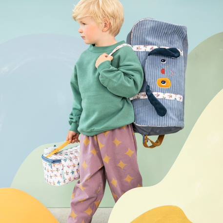 Sac week-end jules Bleu, jaune, blanc 5 - vertbaudet enfant 