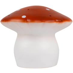 Linge de maison et décoration-Décoration-Lampe veilleuse champignon brique rouge
