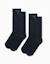 Pack de 2 paires de chaussettes hautes côtelées avec nœud Bleu foncé 1 - vertbaudet enfant 