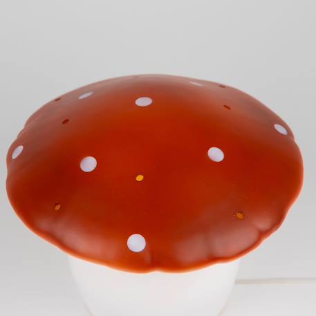 Lampe veilleuse champignon brique rouge Blanc, rouge 5 - vertbaudet enfant 