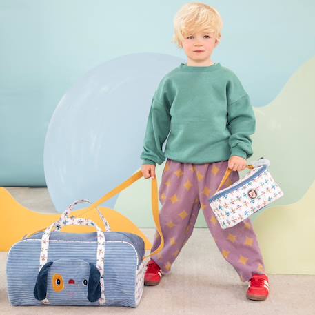 Sac week-end jules Bleu, jaune, blanc 6 - vertbaudet enfant 
