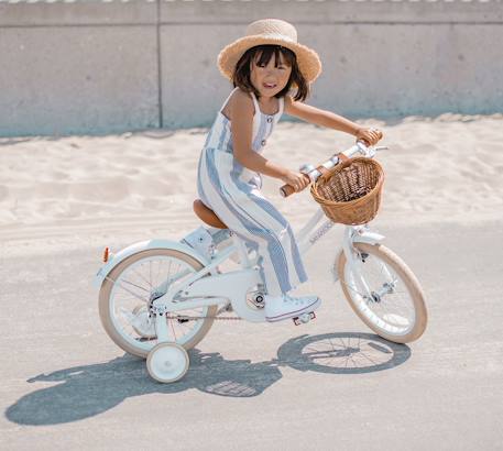 Vélo classique avec pédales de 4 à 7 ans Blanc+Crème+Rose 2 - vertbaudet enfant 