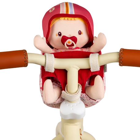 Poupée lena et son siège vélo Rouge, rose, jaune 5 - vertbaudet enfant 