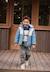 Doudoune enfant imperméable doublée polaire avec capuche tao Bleu 1 - vertbaudet enfant 