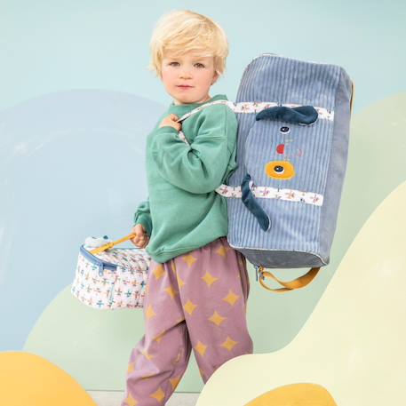 Sac week-end jules Bleu, jaune, blanc 3 - vertbaudet enfant 