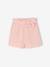 Short fille volanté en gaze de coton rose pâle+vert sauge 1 - vertbaudet enfant 