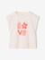 Lot de 3 tee-shirts fille fantaisie manches courtes bleu grisé+bleu pâle+rose poudré 18 - vertbaudet enfant 