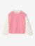 Pull 2 en 1 fille manches bleu grisé+rose 6 - vertbaudet enfant 