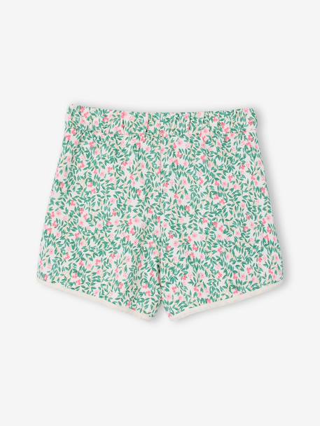 Short fille sport en molleton écru+marine+vanille+vert d'eau 8 - vertbaudet enfant 