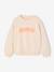 Sweat fille message positif rose pâle+vert d'eau 3 - vertbaudet enfant 