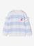 Sweat fille rayé manches à volants bleu pâle+marine+pivoine+rouge+vieux rose 2 - vertbaudet enfant 