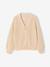 Gilet fille en côte perlée rose+vanille 6 - vertbaudet enfant 