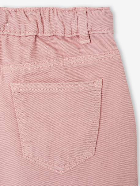Short fille brodé bleu moyen+rose+vert sauge 12 - vertbaudet enfant 