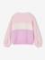 Sweat fille colorblock rose pâle 3 - vertbaudet enfant 