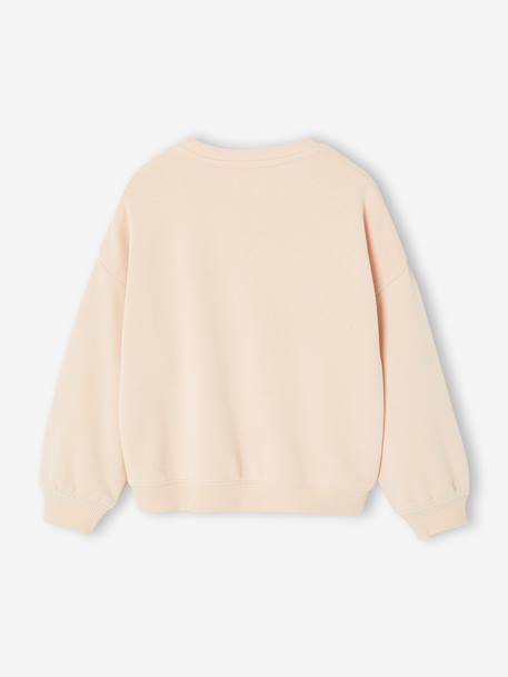 Sweat fille message positif rose pâle+vert d'eau 4 - vertbaudet enfant 