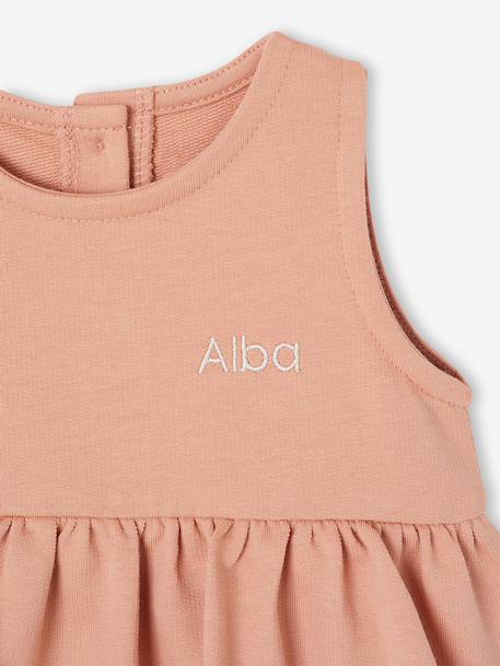 Robe bébé naissance avec body intégré vieux rose 3 - vertbaudet enfant 