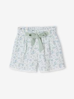 -Short en gaze de coton fille