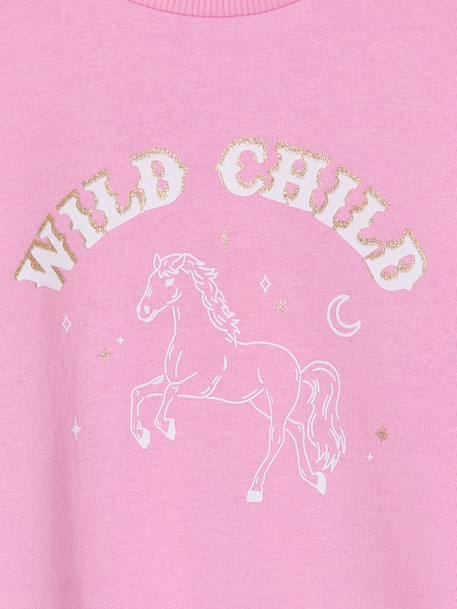Sweat fille manches longues mauve 4 - vertbaudet enfant 