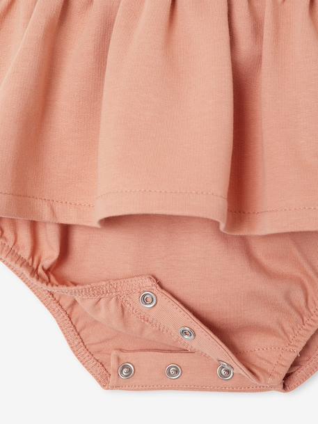Robe bébé naissance avec body intégré vieux rose 4 - vertbaudet enfant 