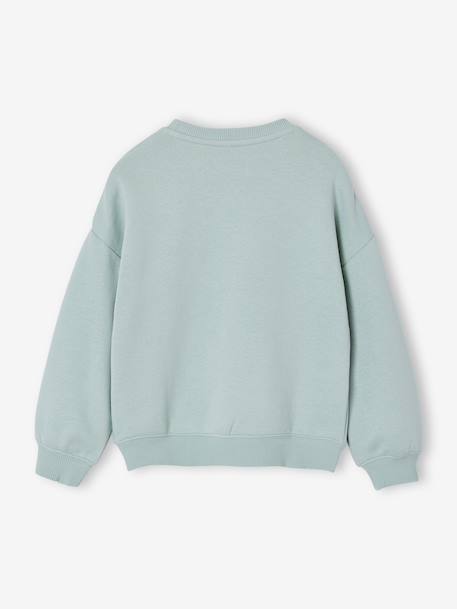 Sweat fille message positif rose pâle+vert d'eau 7 - vertbaudet enfant 