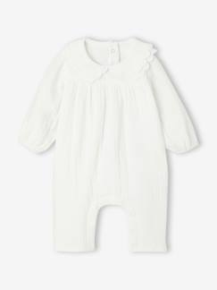Combinaison bébé en gaze de coton  - vertbaudet enfant