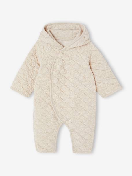 Combipilote bébé en jersey beige chiné 3 - vertbaudet enfant 