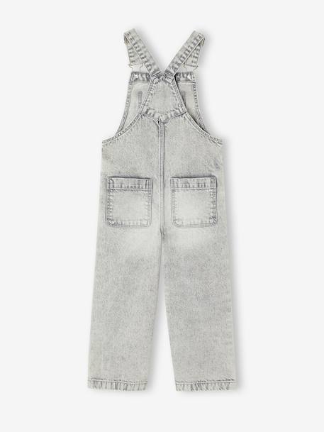 Salopette fille large en denim denim black+denim gris+stone 7 - vertbaudet enfant 