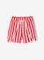 Short fille en seersucker rayé rouge 1 - vertbaudet enfant 