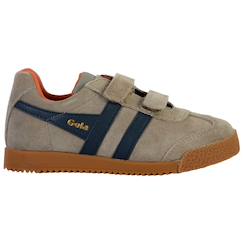 Chaussures-Baskets basses  à scratch  velours