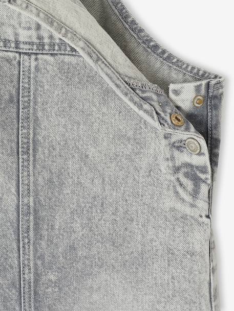 Salopette fille large en denim denim black+denim gris+stone 9 - vertbaudet enfant 