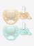 Lot de 2 sucettes ultra soft 0-6 mois forest friends bleu+bleu imprimé 4 - vertbaudet enfant 