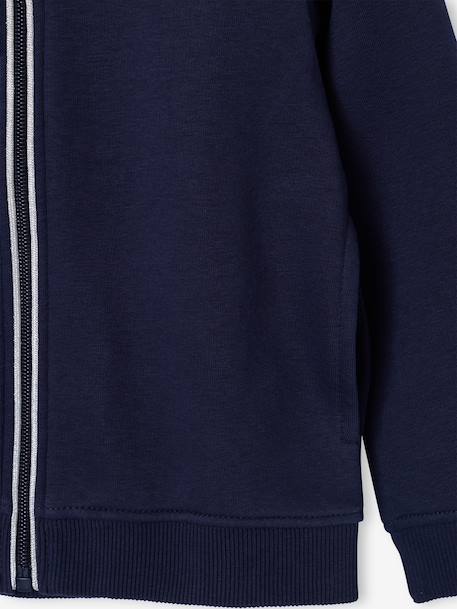 Sweat zippe fille à capuche marine 4 - vertbaudet enfant 