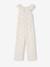 Combinaison pantalon fille à fleurs rose pâle 1 - vertbaudet enfant 