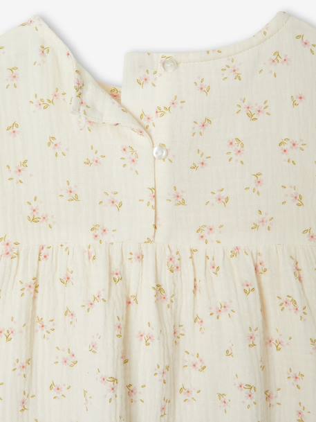 Chemise fille imprimée en gaze de coton écru 4 - vertbaudet enfant 